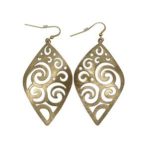 Gold Filled Filigree Statement Earrings